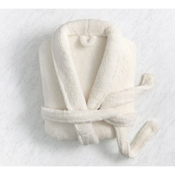 Pottery Barn Cozy Comfort Robe Ivory Robe Bath‎ Shower Neutral Resort - Picture 2 of 6